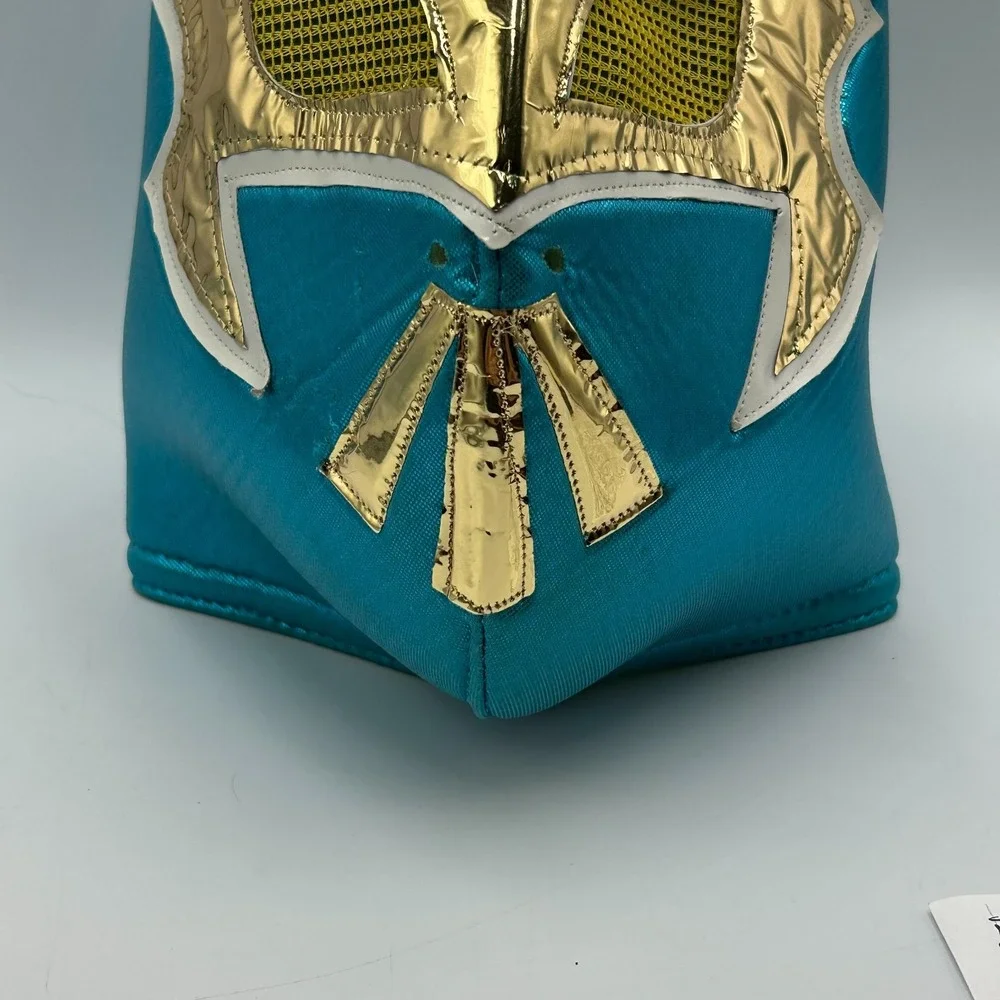 Lucha Libre Blue & Gold Wrestling Mask - Sin Cara - Made in Mexico, Adult Size‎